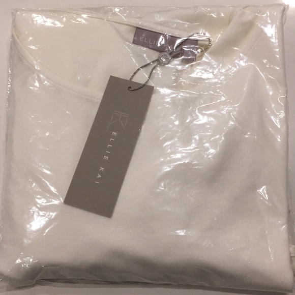 ✅ SOLD Ellie Kai NWT OFF-WHITE Shirt 8 - Picture 9 of 9